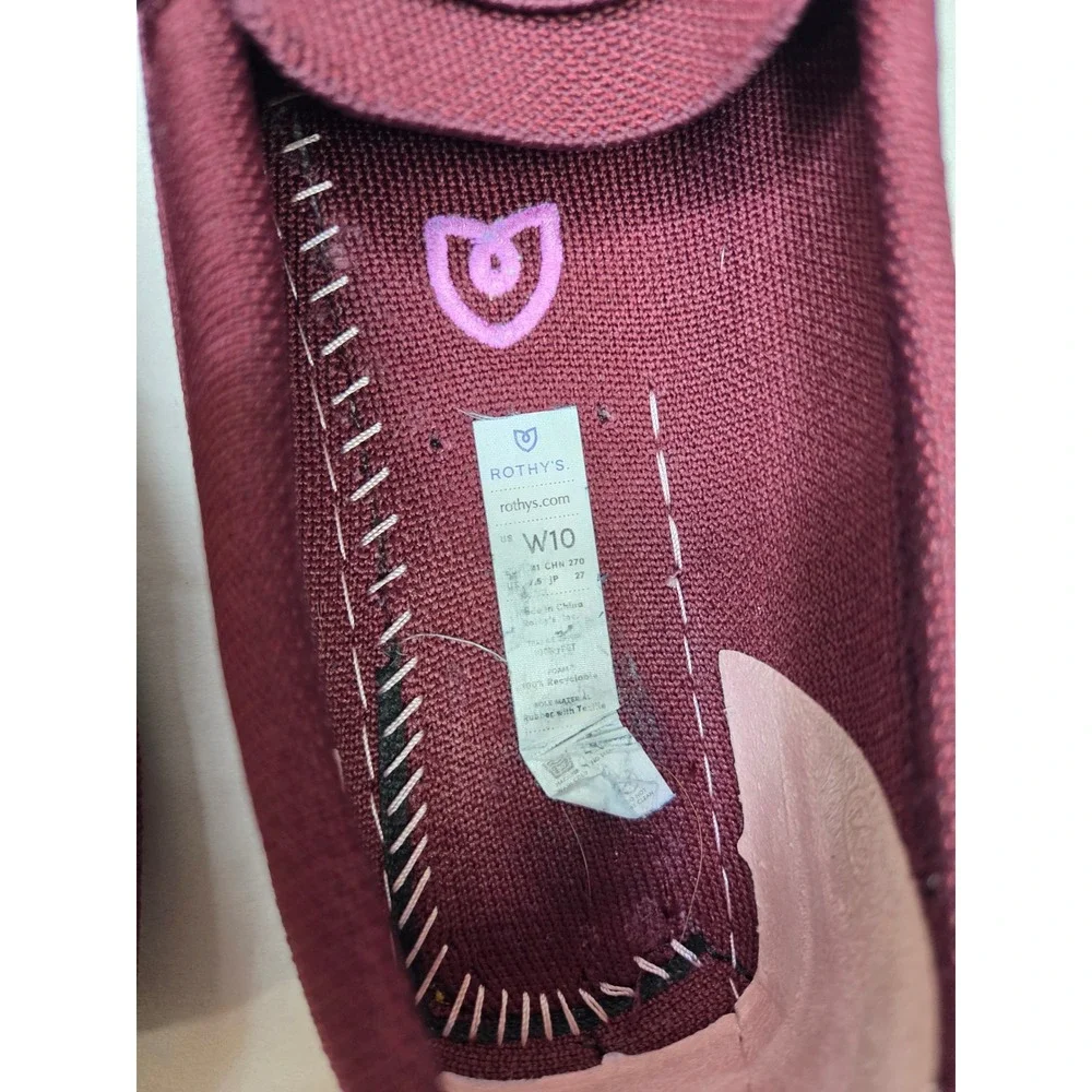 Rothy's The Driver loafers in a beautiful burgundy wine color Women's US Size 10